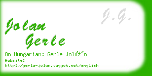 jolan gerle business card